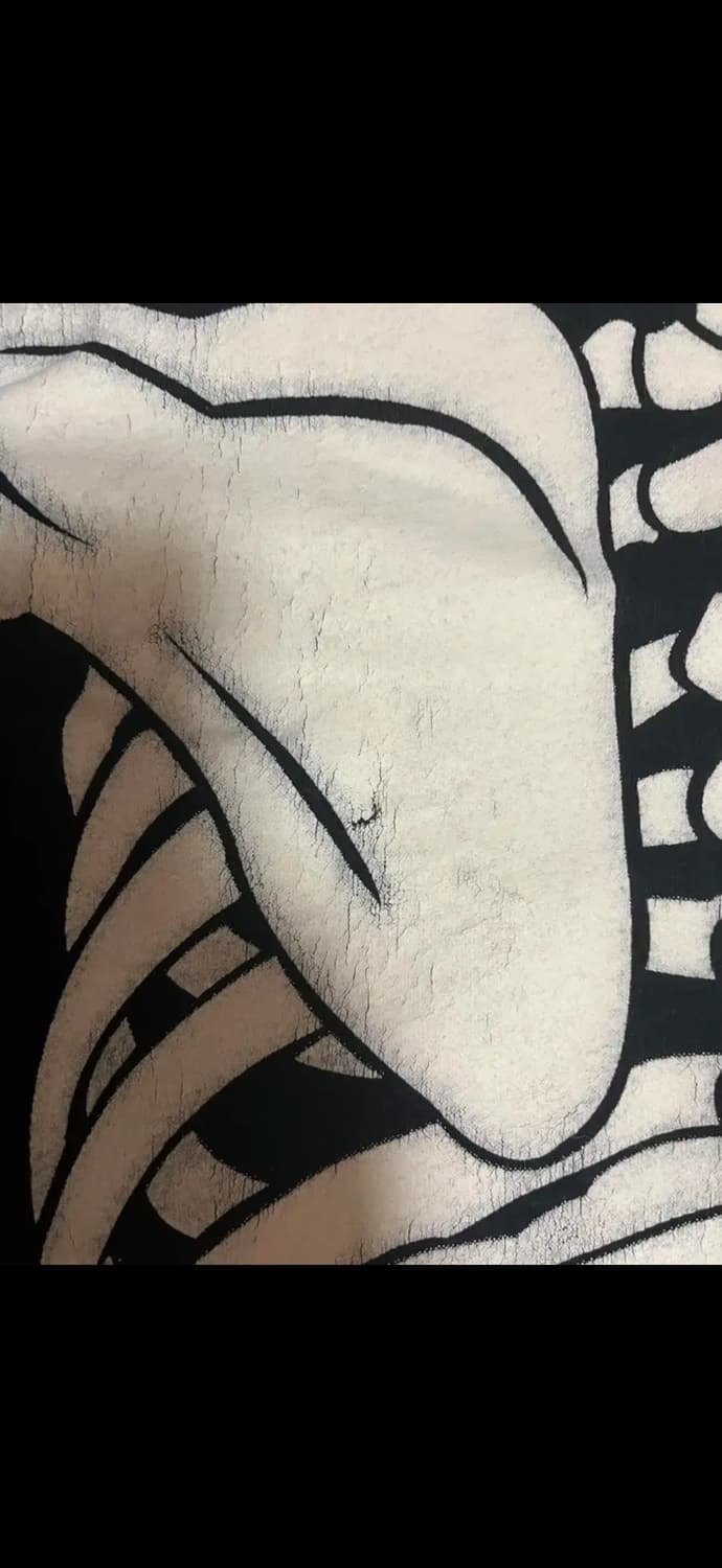 90s 빈티지 미스피츠 본 밴드티(뼈티) XL사이즈 상품이미지6