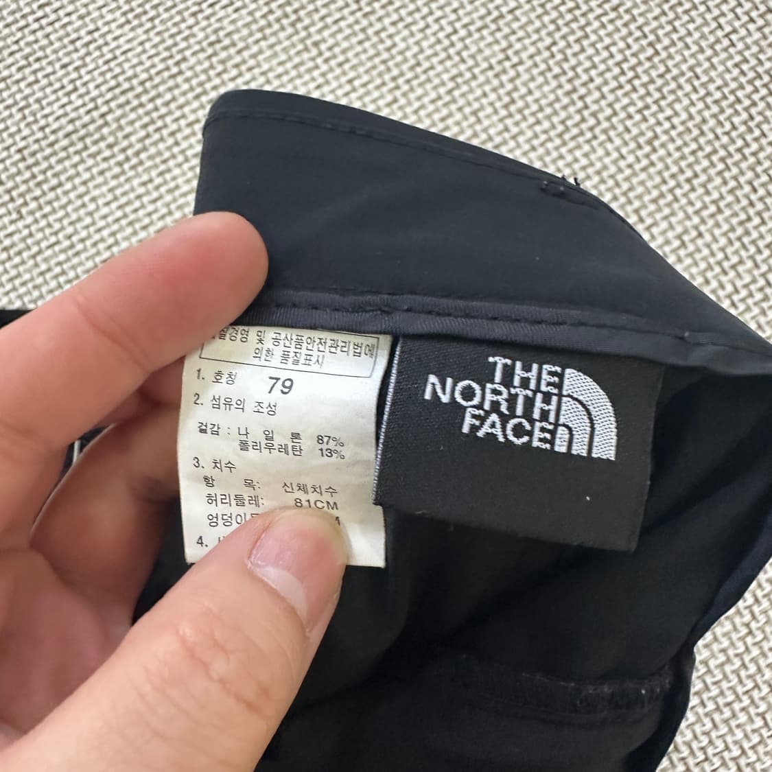 79 노스페이스 블랙 등산 팬츠 0423D 상품이미지2