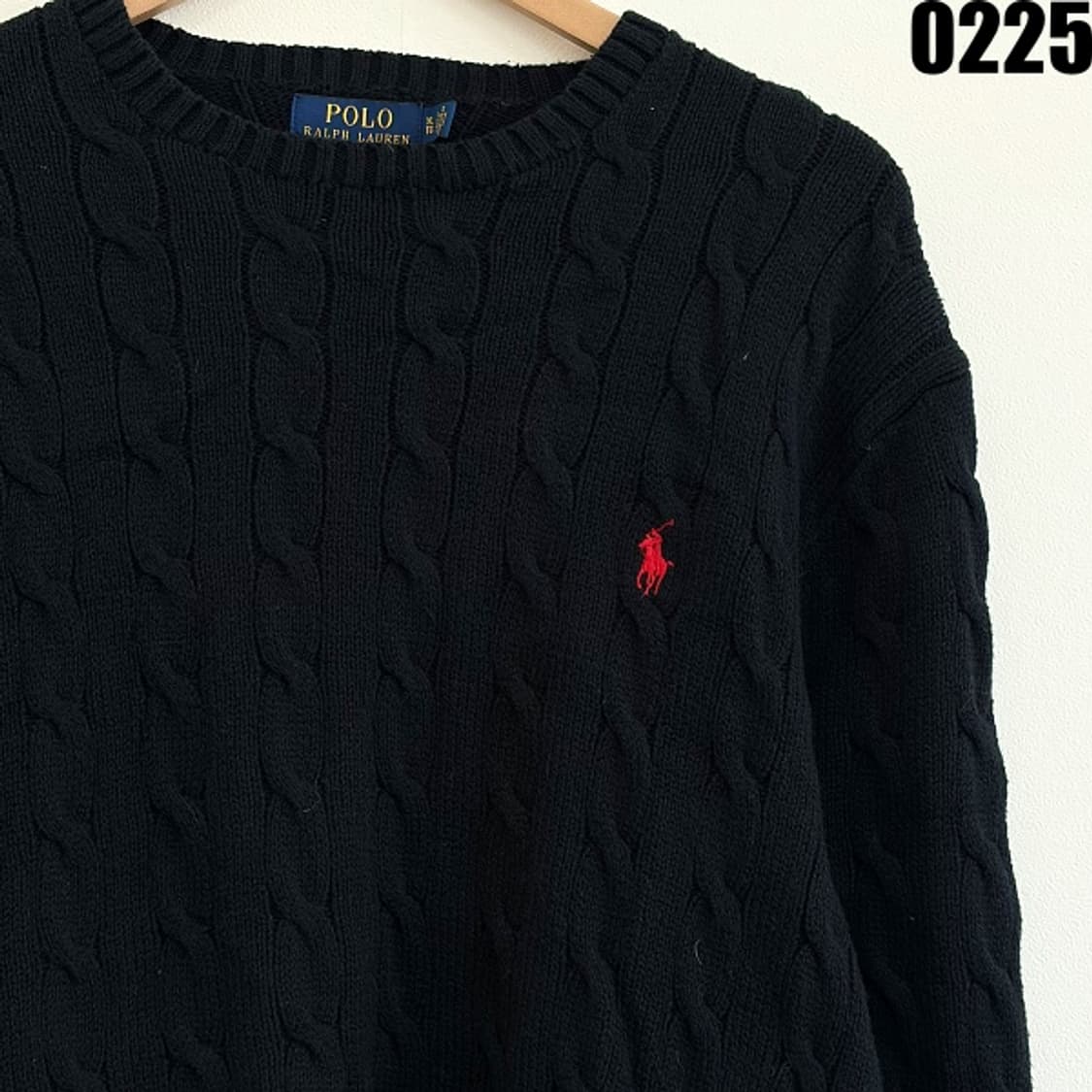 폴로 랄프로렌 꽈배기 케이블 니트 스웨터 XL 0225 상품이미지2