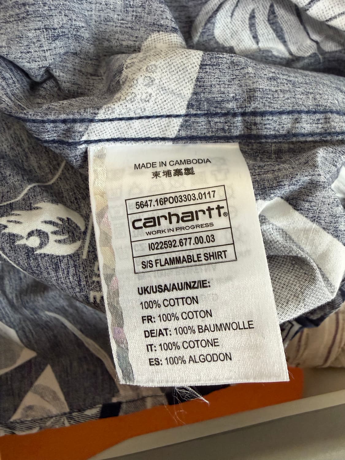 칼하트 wip 빈팔셔츠 상품이미지2