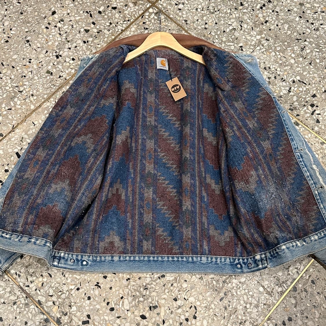 칼하트 wip 디트로이트 데님 워크 자켓 상품이미지8