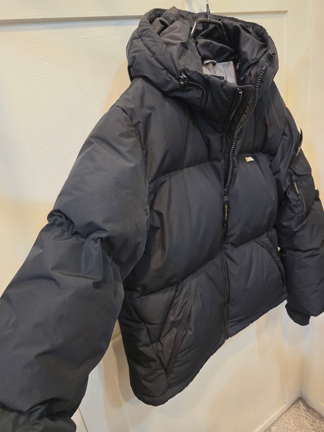 내셔널지오그래픽 덕다운 후드블랙 패딩 L사이즈 상품이미지3
