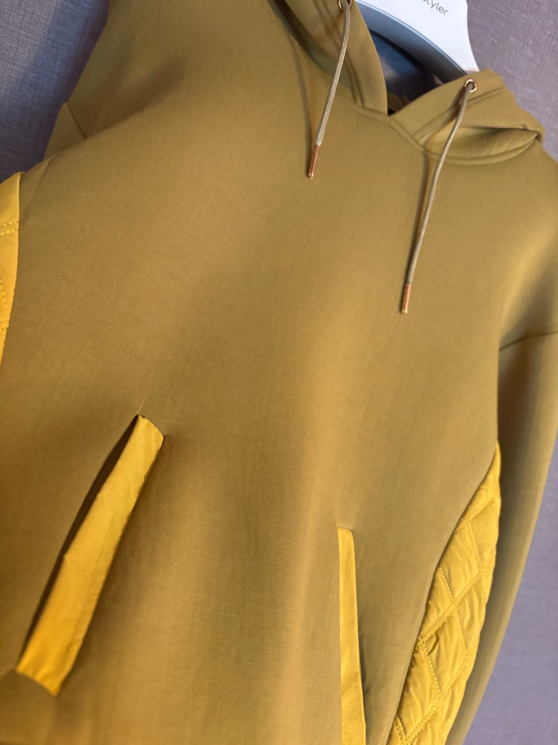 DOS DIOSAS 머스타드 퀼팅 후드티 JAPAN 상품이미지2