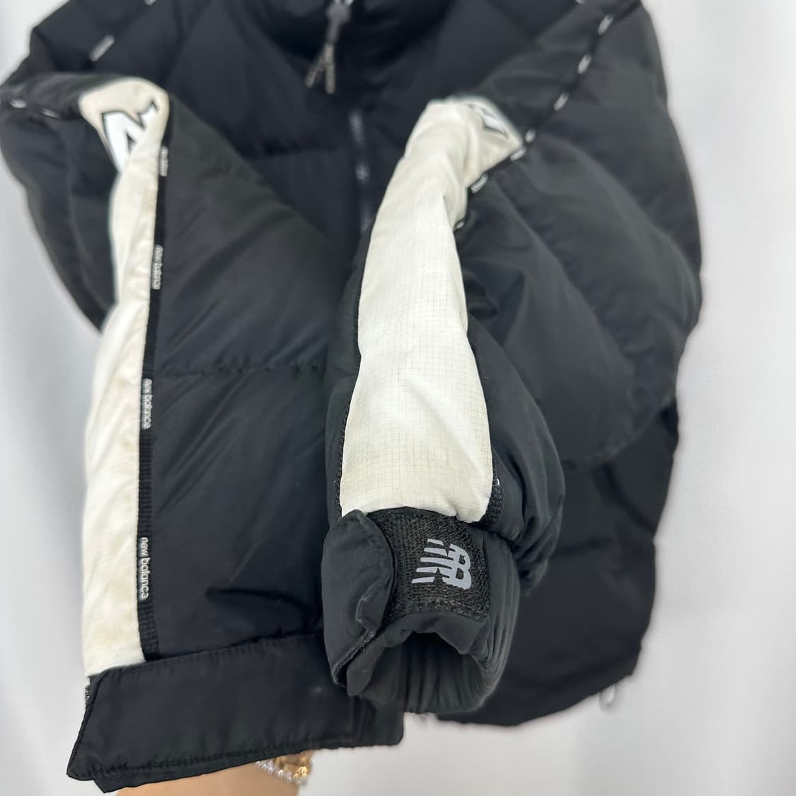   뉴발란스 공용 패딩 자켓 거위털 검정 95 M  EIW 상품이미지5