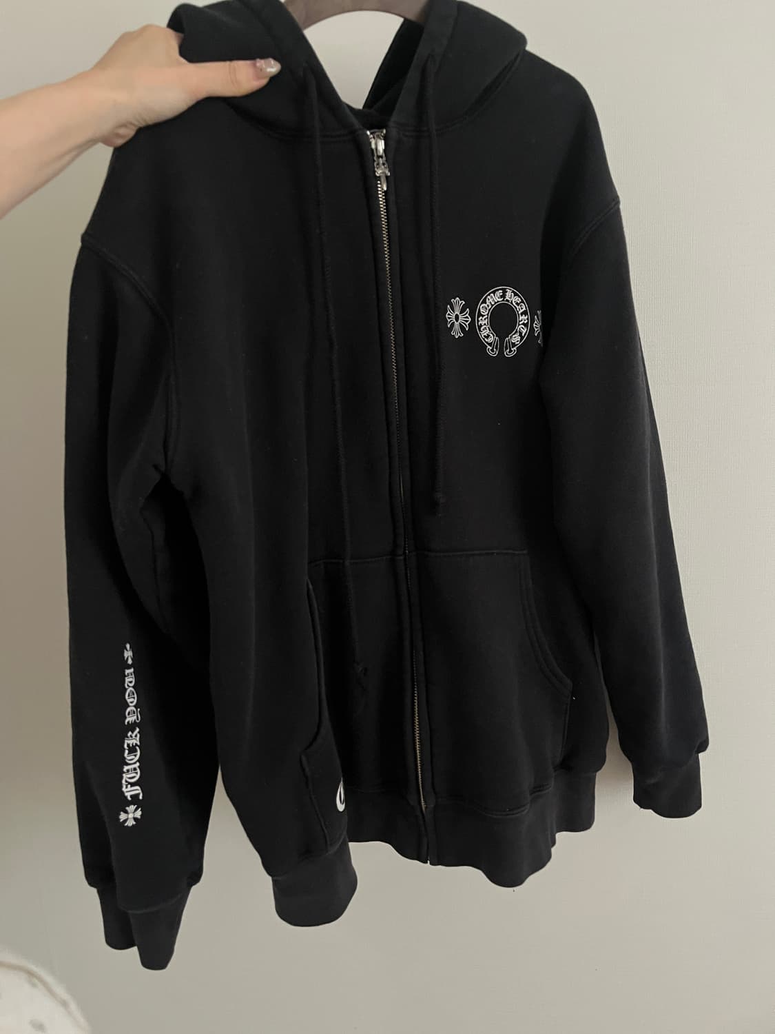 크롬하츠 홀스슈 퍽유 헤비웨이트 후드집업 L 상품이미지2