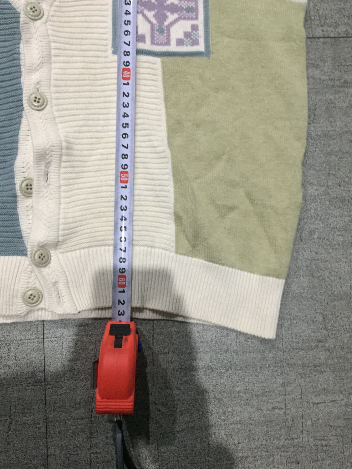 일본빈티지 Glemorg 올드스쿨아메카지 혁오풍너드남 니트베스트조끼 상품이미지3