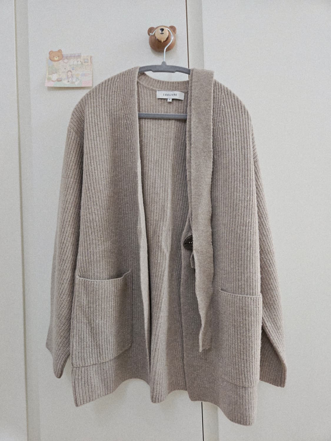 루에브르 캐시미어 벨티드 니트 가디건 상품이미지10