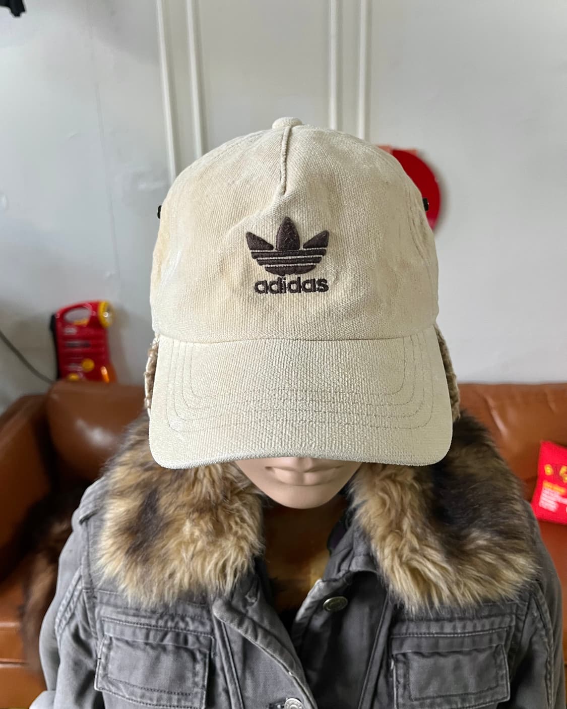 1980s Adidas Archive Fur Ear-Flap Cap 상품이미지5