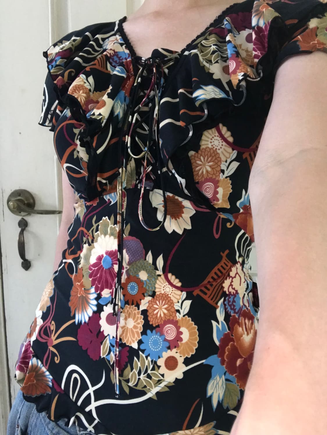 vintage ozz on pattern top 상품이미지4