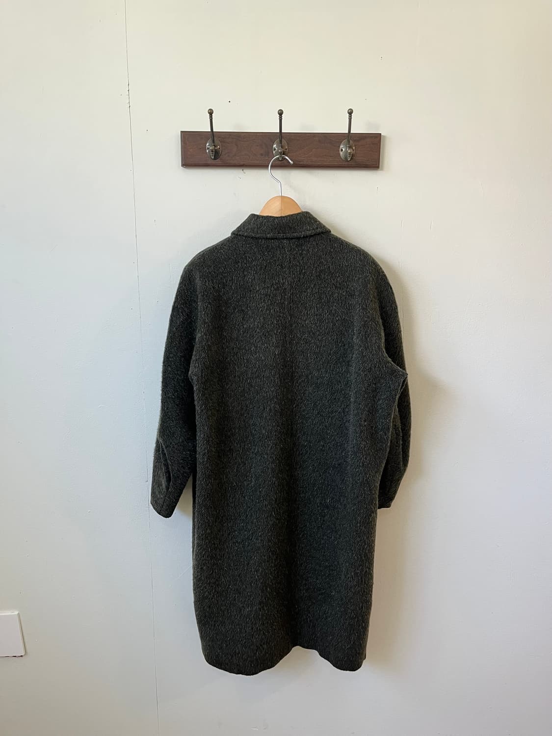 90’s SPORTMAXmara 올리브카키 알파카 코트 상품이미지4