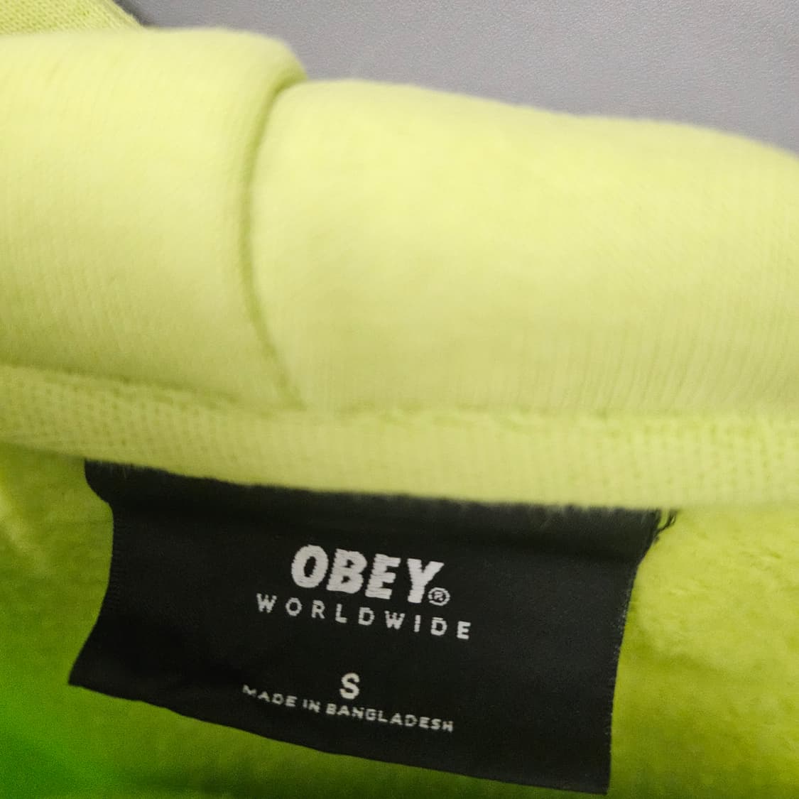 오베이 obey 후드티 네온그린 상품이미지4