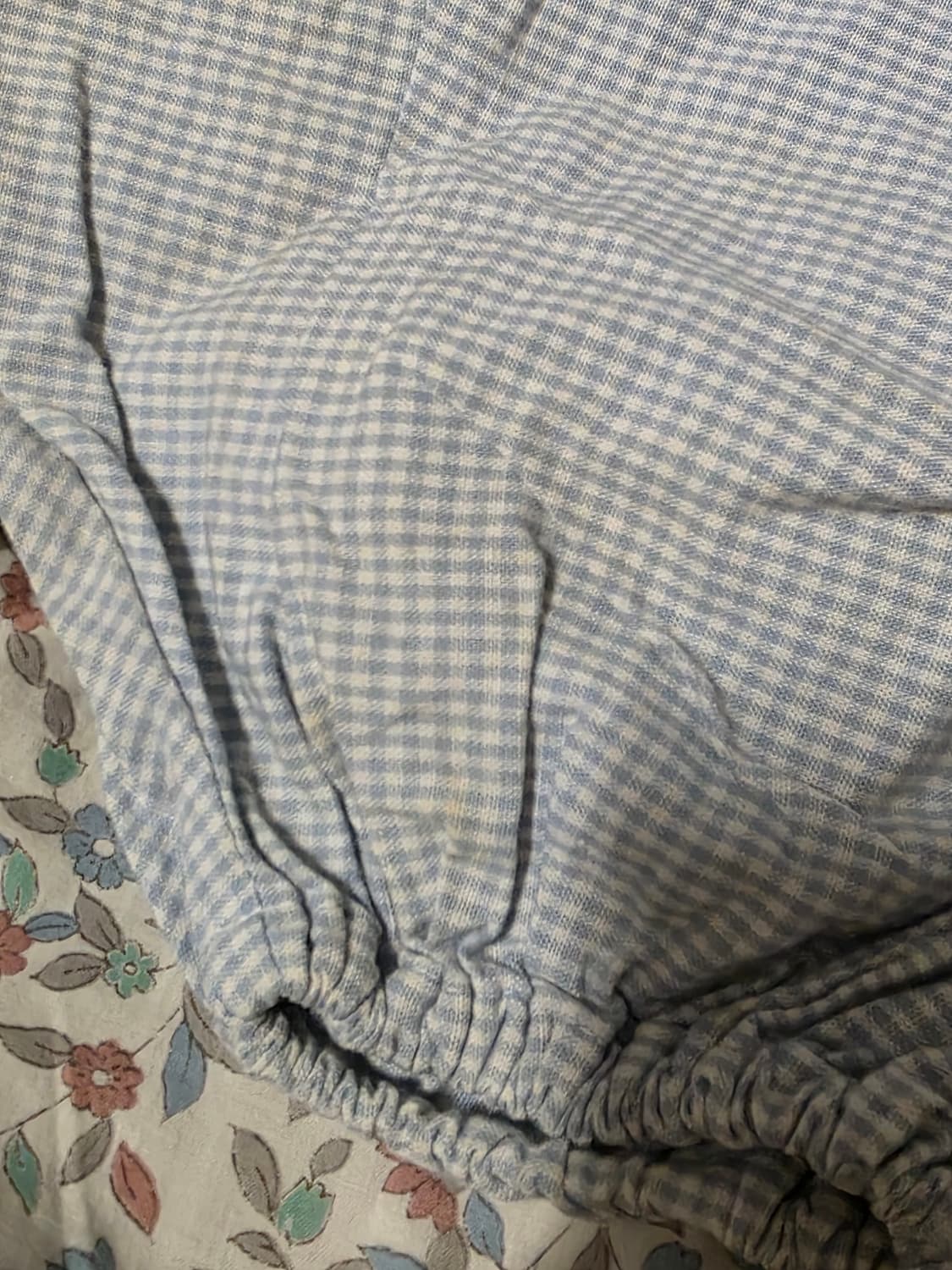 JPN 블루 체크 에이프런 원피스 상품이미지8