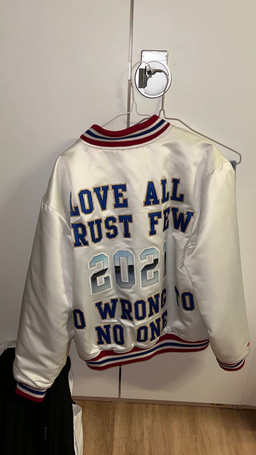 슈프림 미첼엔네스 사틴 바시티 자켓 M 상품이미지2