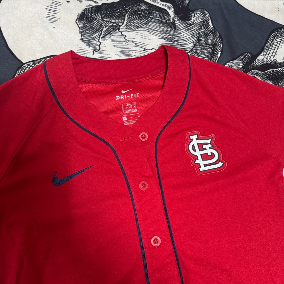 나이키 MLB 세인트루이스 반팔 드라이핏져지 M사이즈  상품이미지2