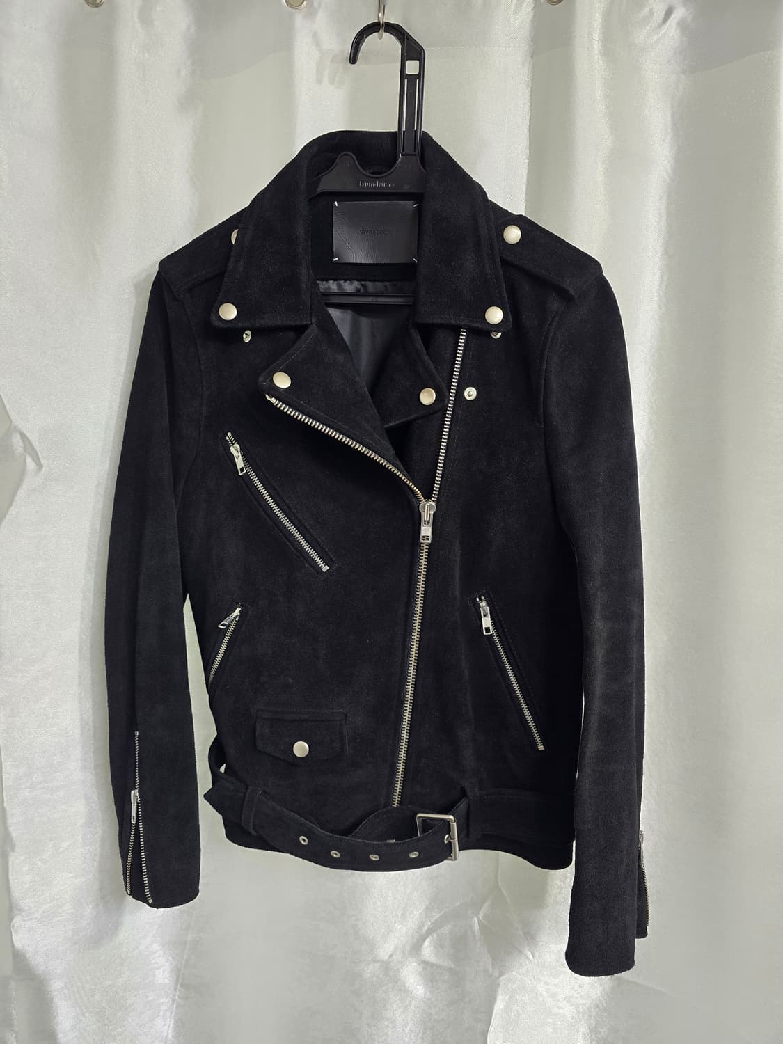 비바스튜디오 블랙 소가죽 라이더 자켓 (1667) 상품이미지1