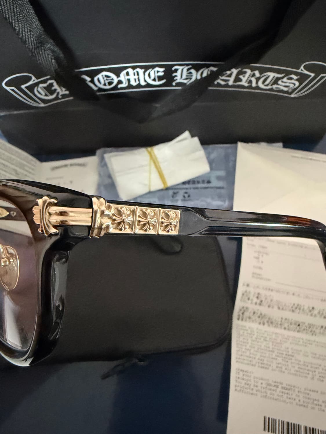 크롬하츠 SMOKE SHOW-A  스모크쇼 금장 안경 18k 상품이미지4