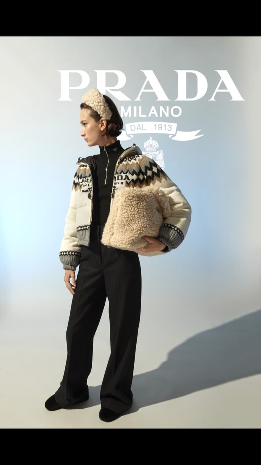 프라다 인타르시아 니트 패딩 상품이미지1