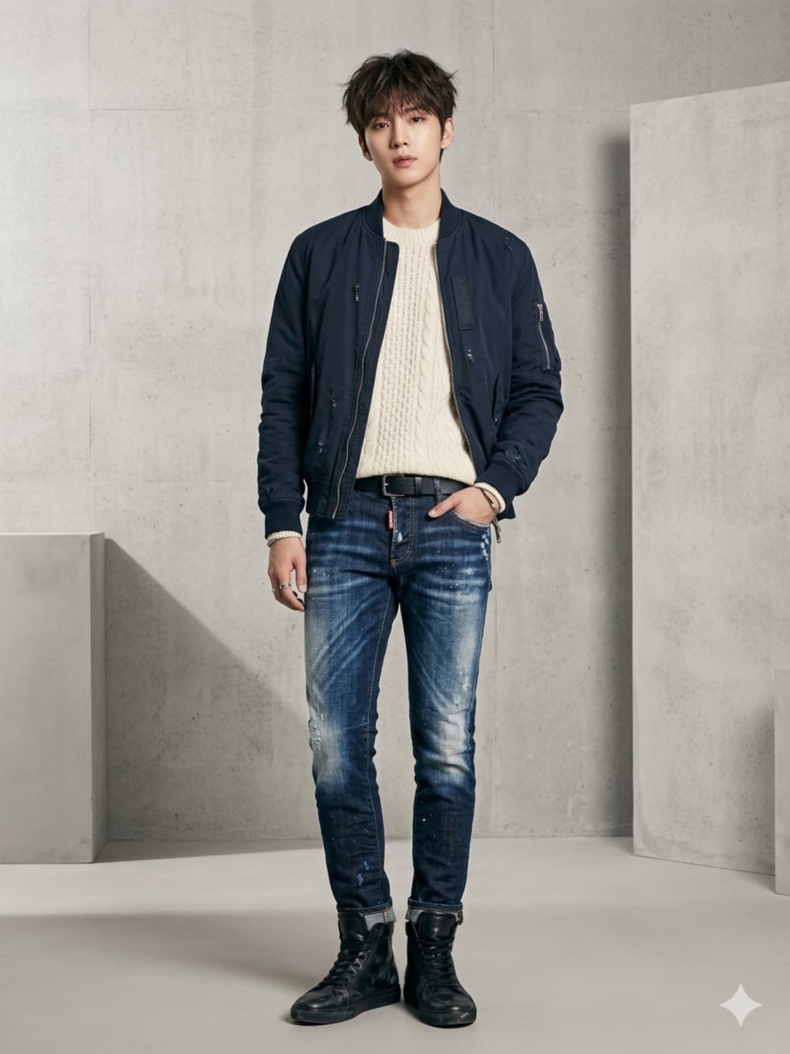 DSQUARED2 디스퀘어드2 페인트 워싱 슬림 진 상품이미지1