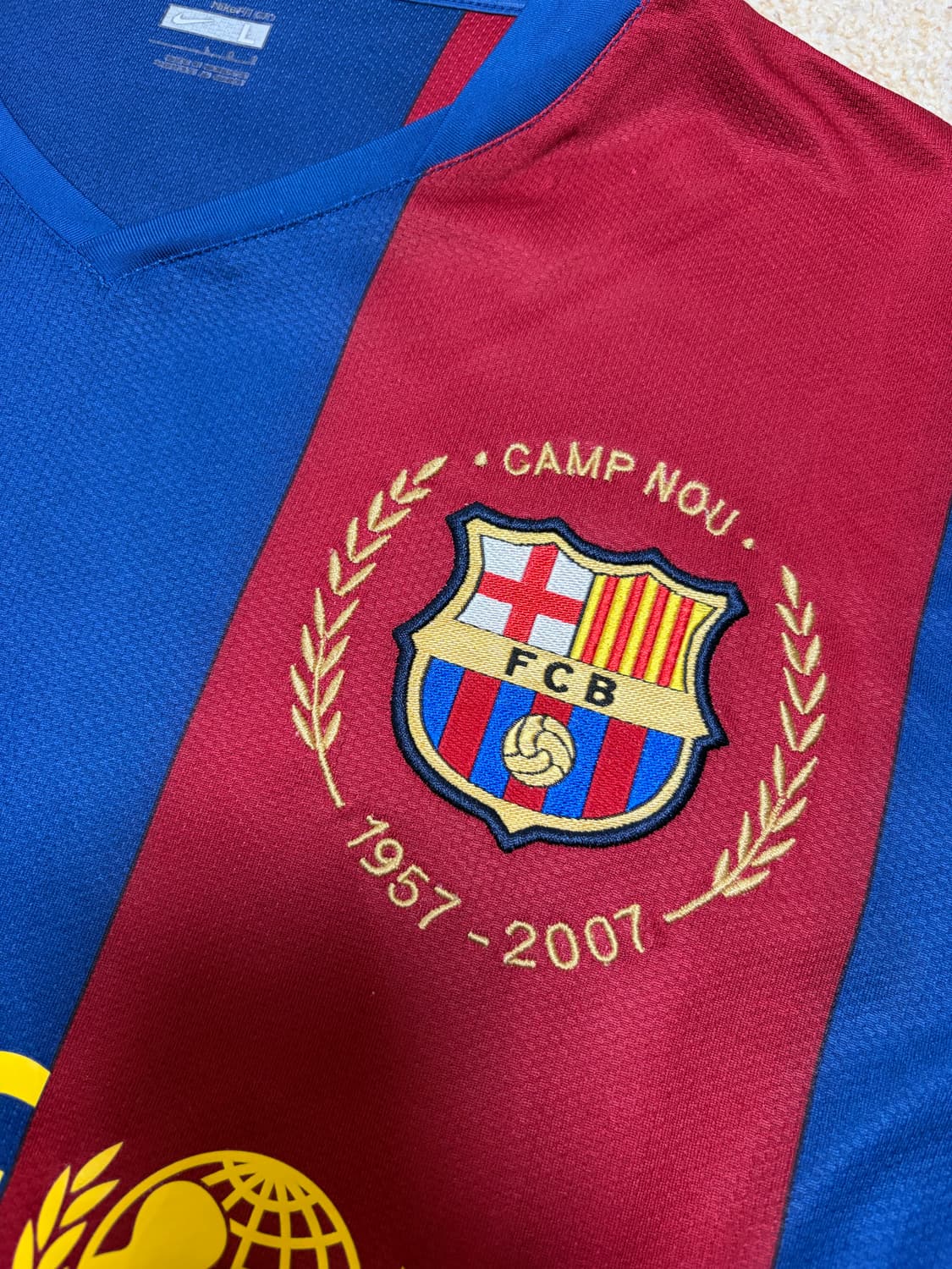 L) 07-08 나이키 바르셀로나 캄프누 유니폼 긴팔 상품이미지3