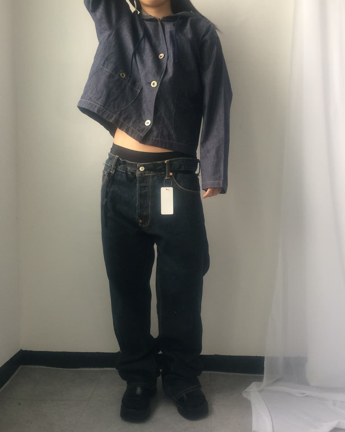Denim hood jacket 상품이미지8