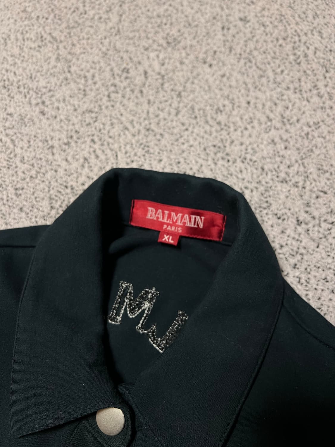 Balmain knit trimmed trucker jacket 상품이미지2