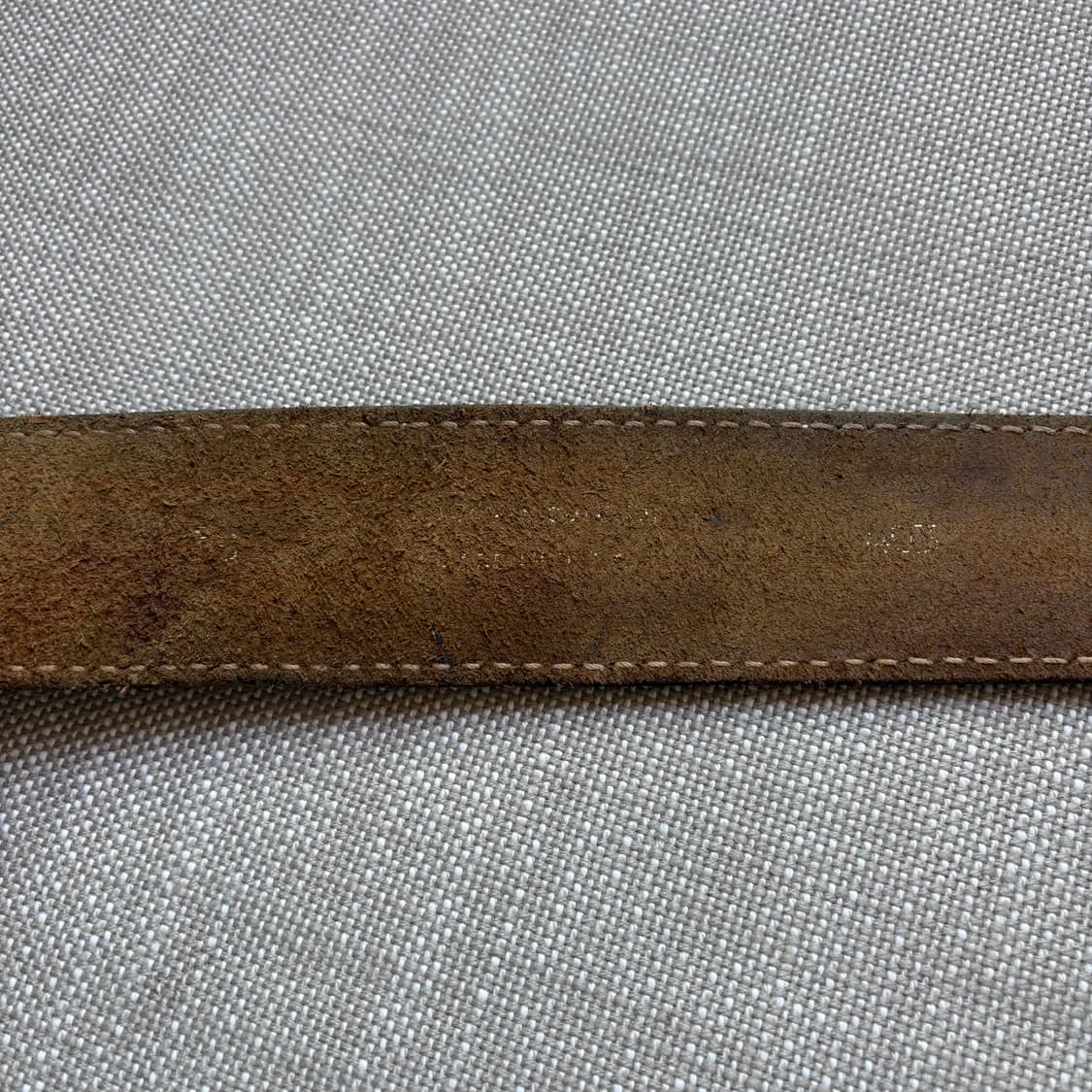 [37-38] 80s USA 하네스 브라운 레더 더블 스트랩 벨트 상품이미지9