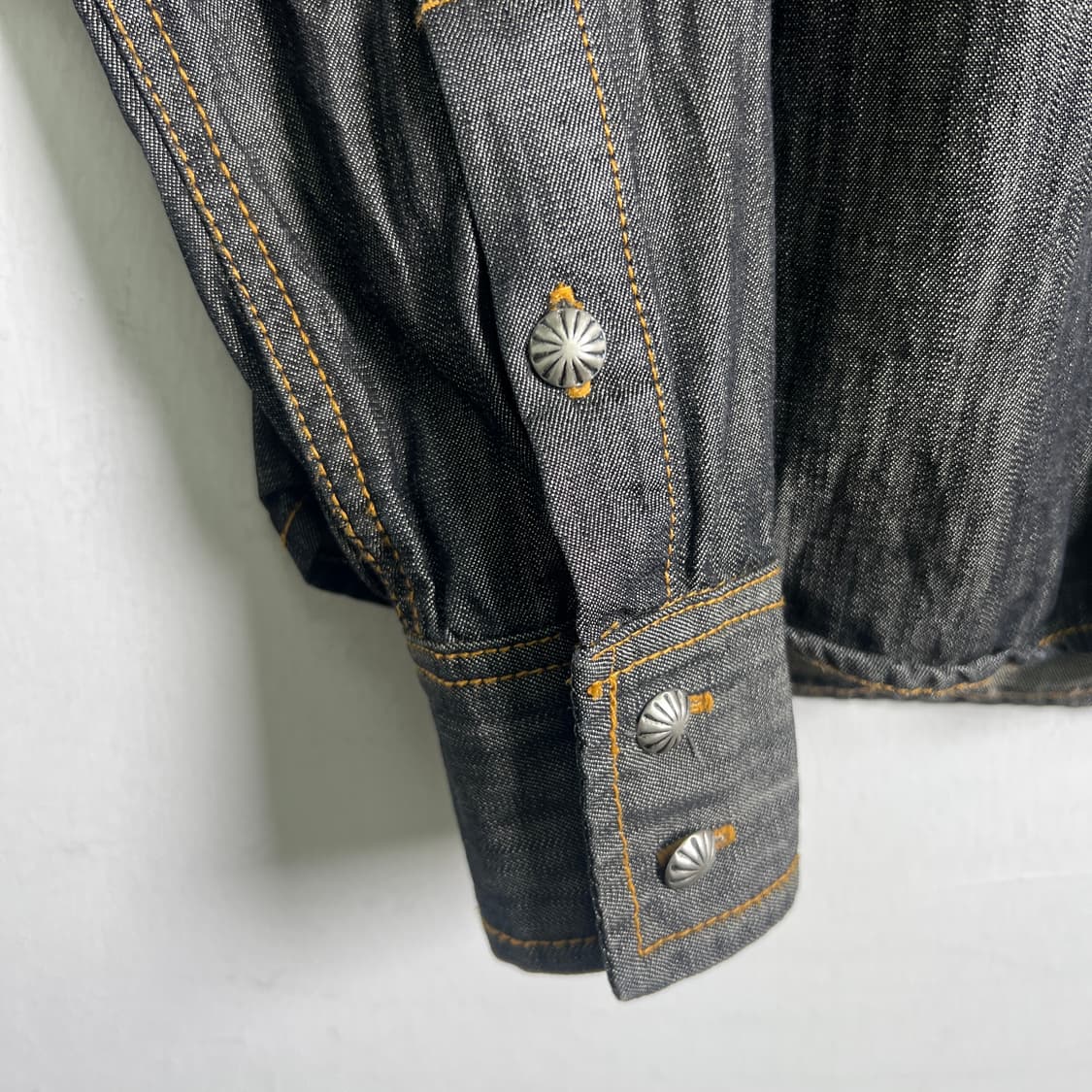 빔즈 웨스턴 블랙 데님 셔츠 S 상품이미지8