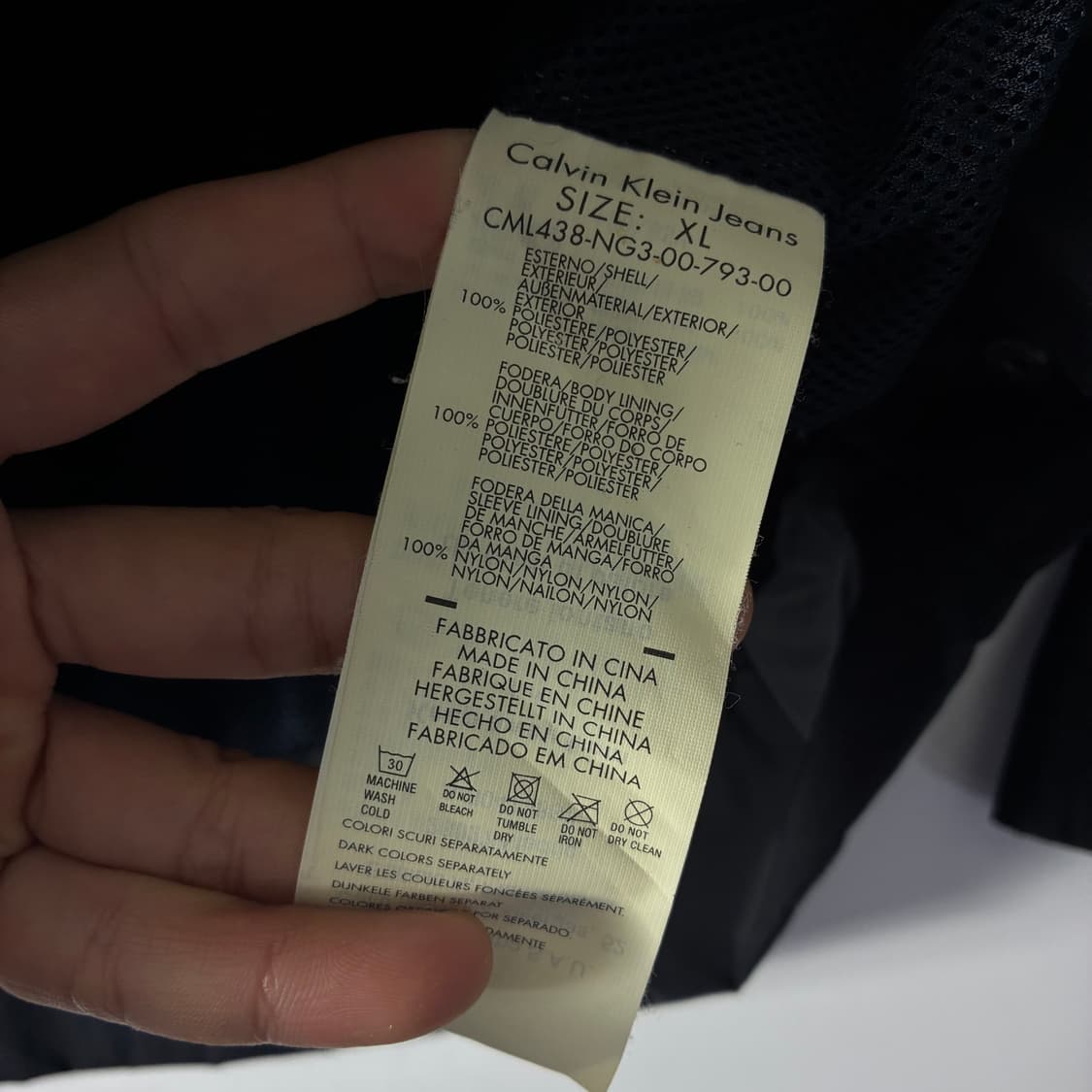 Calvin Klein  캘빈클라인 윈드브레이크 바이커 자켓   상품이미지7