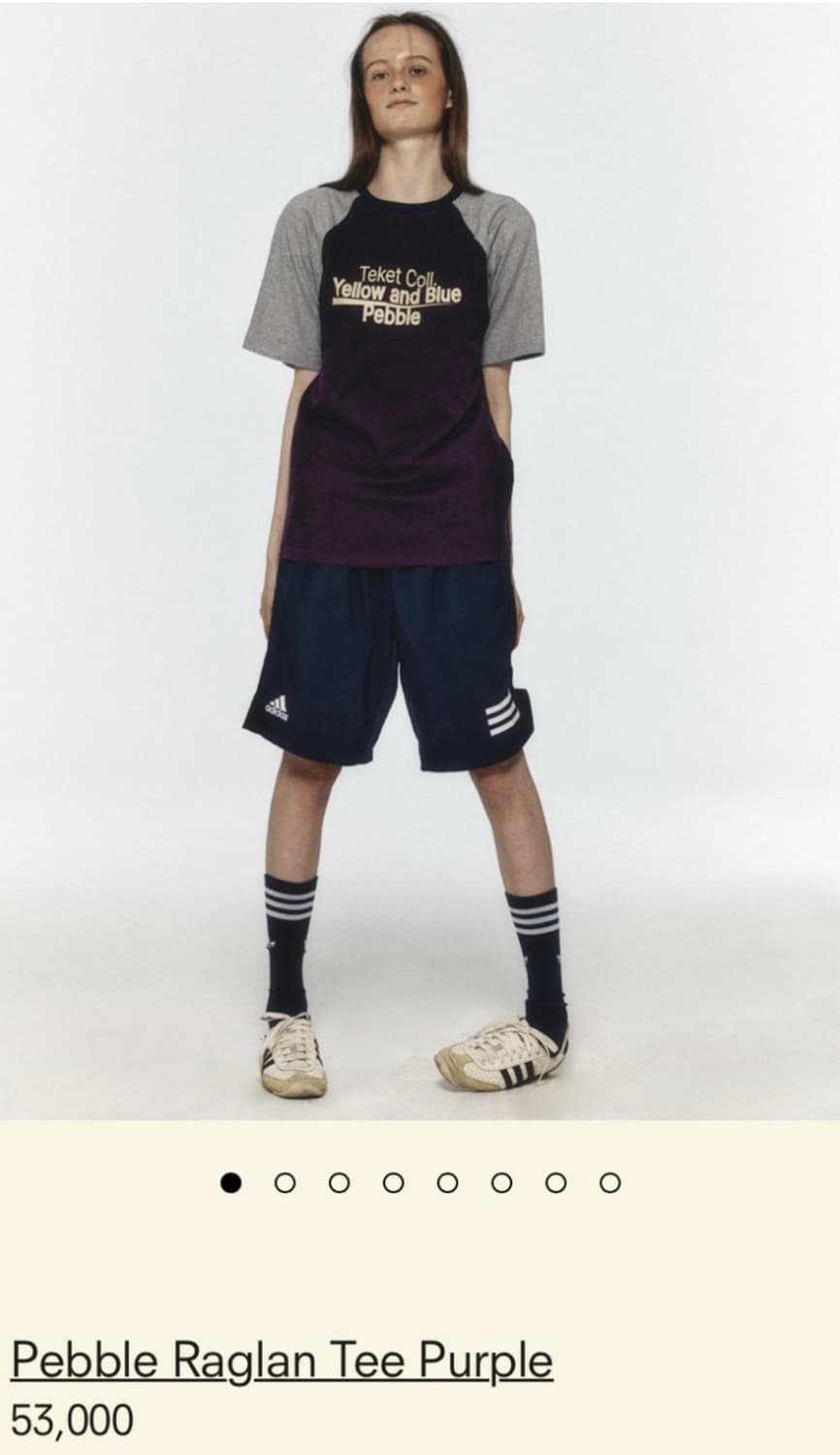 테켓 반팔 Pebble Raglan Tee PURPLE 상품이미지2