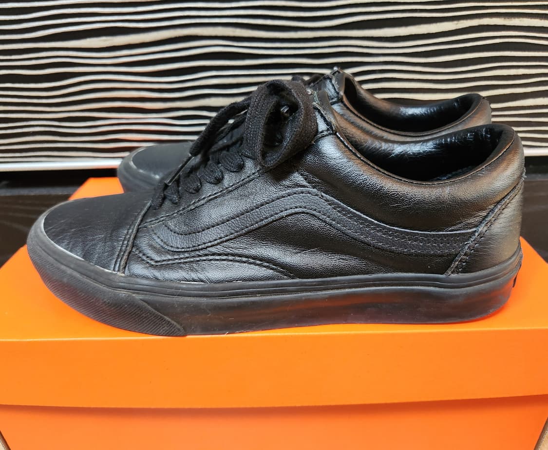 VANS  반스 레더 올드스쿨 블랙 스니커즈 255 상품이미지4