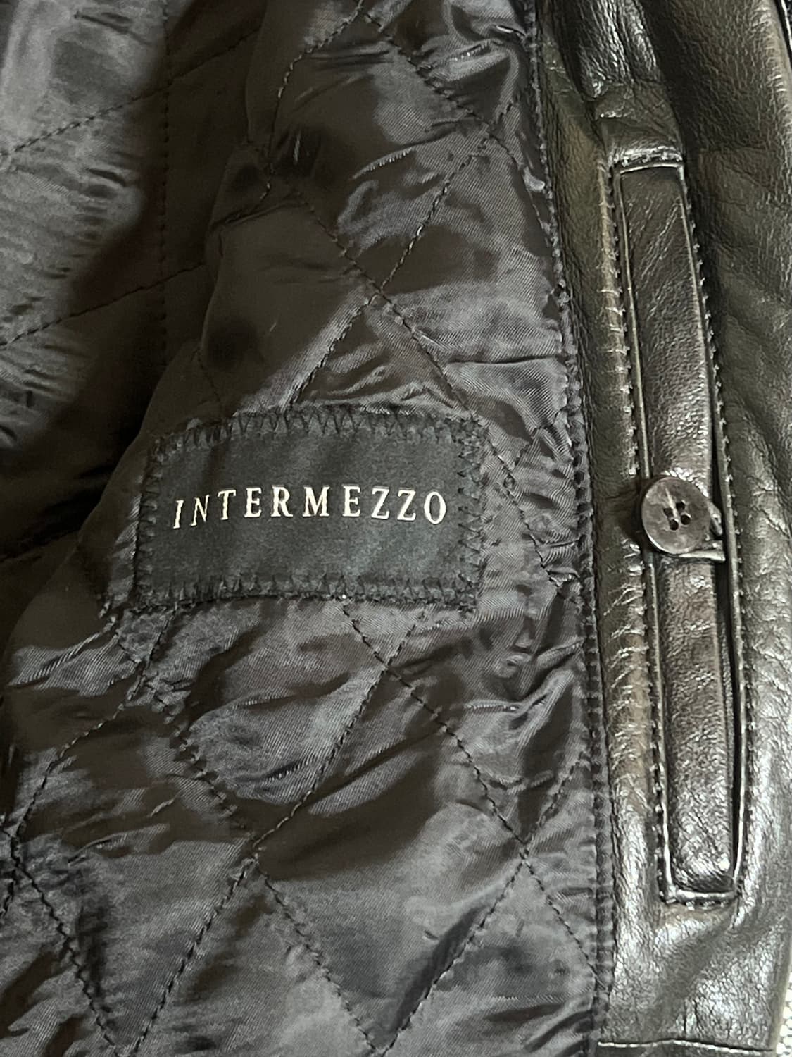 인터메조  양가죽 가죽자켓 밀리터리 필드자켓 블랙 90~95사이즈 상품이미지5