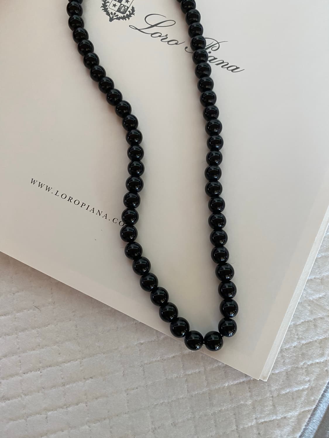 일본수입 블랙 비드 목걸이 상품이미지6