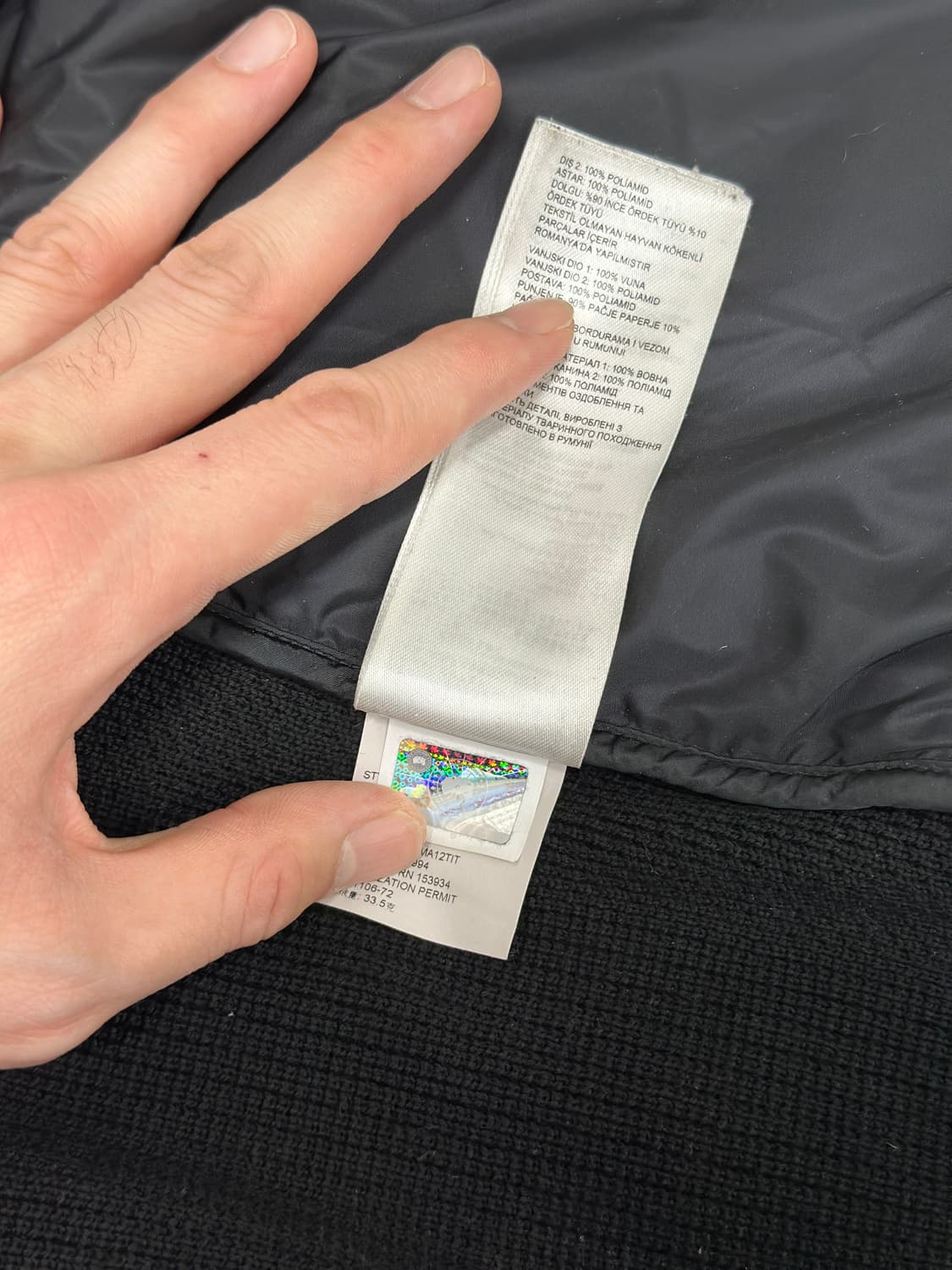 (L)캐나다구스 니트패딩 블랙 상품이미지7