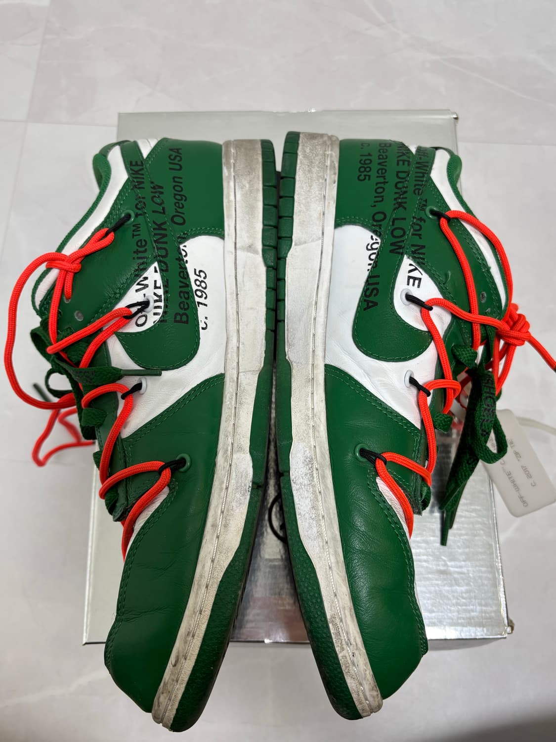 오프화이트 나이키 덩크 그린  상품이미지2