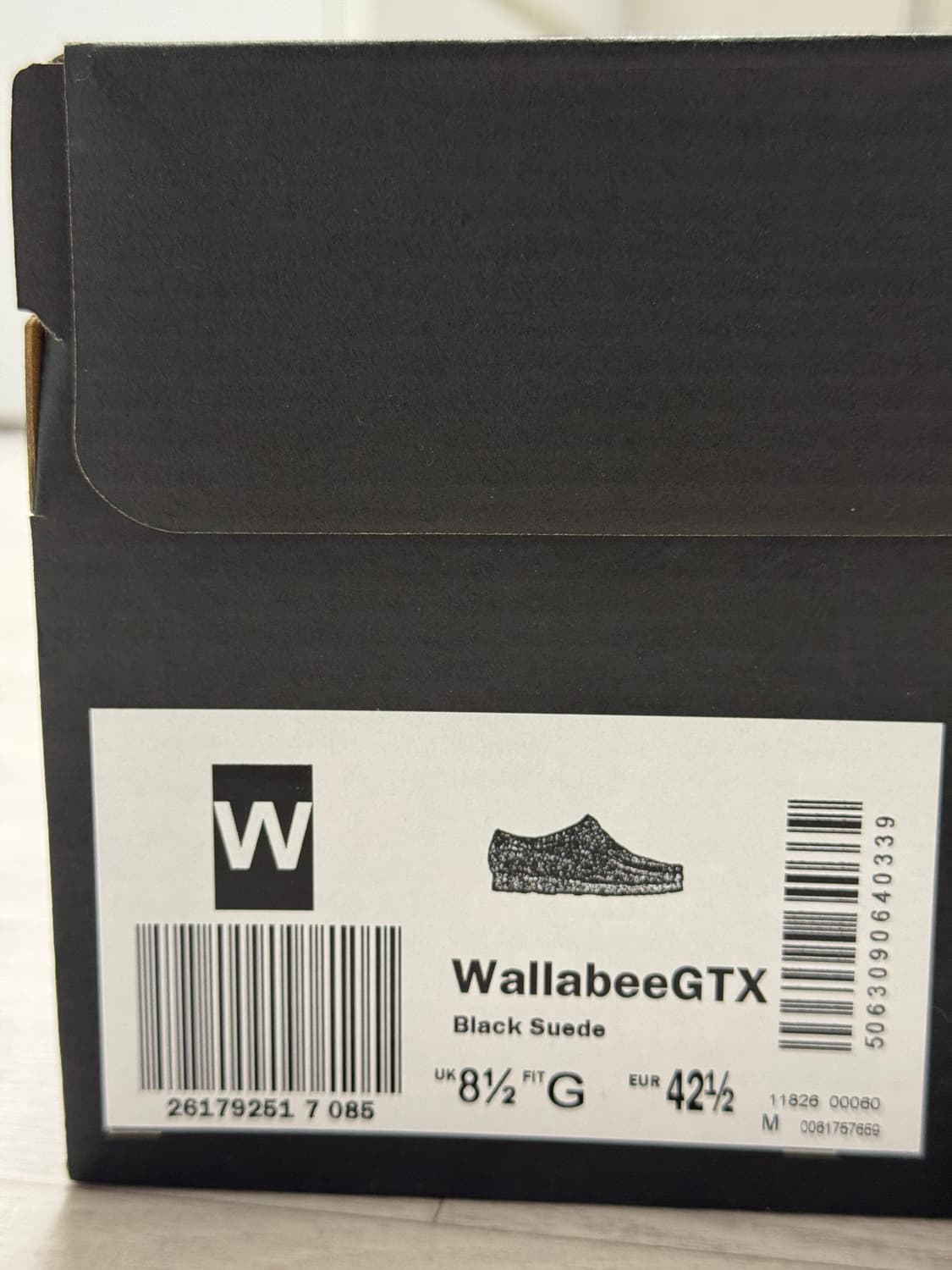 클락스 왈라비 GTX 블랙 스웨이드 270 상품이미지10