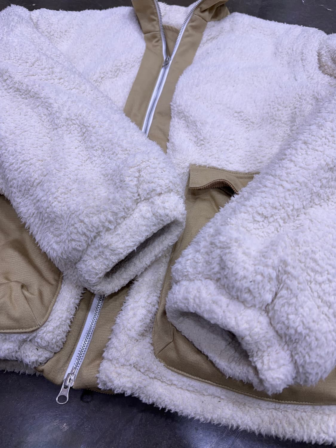 프리즘웍스 후리스 플리스 그리즐리 뽀글이 자켓 M 상품이미지9