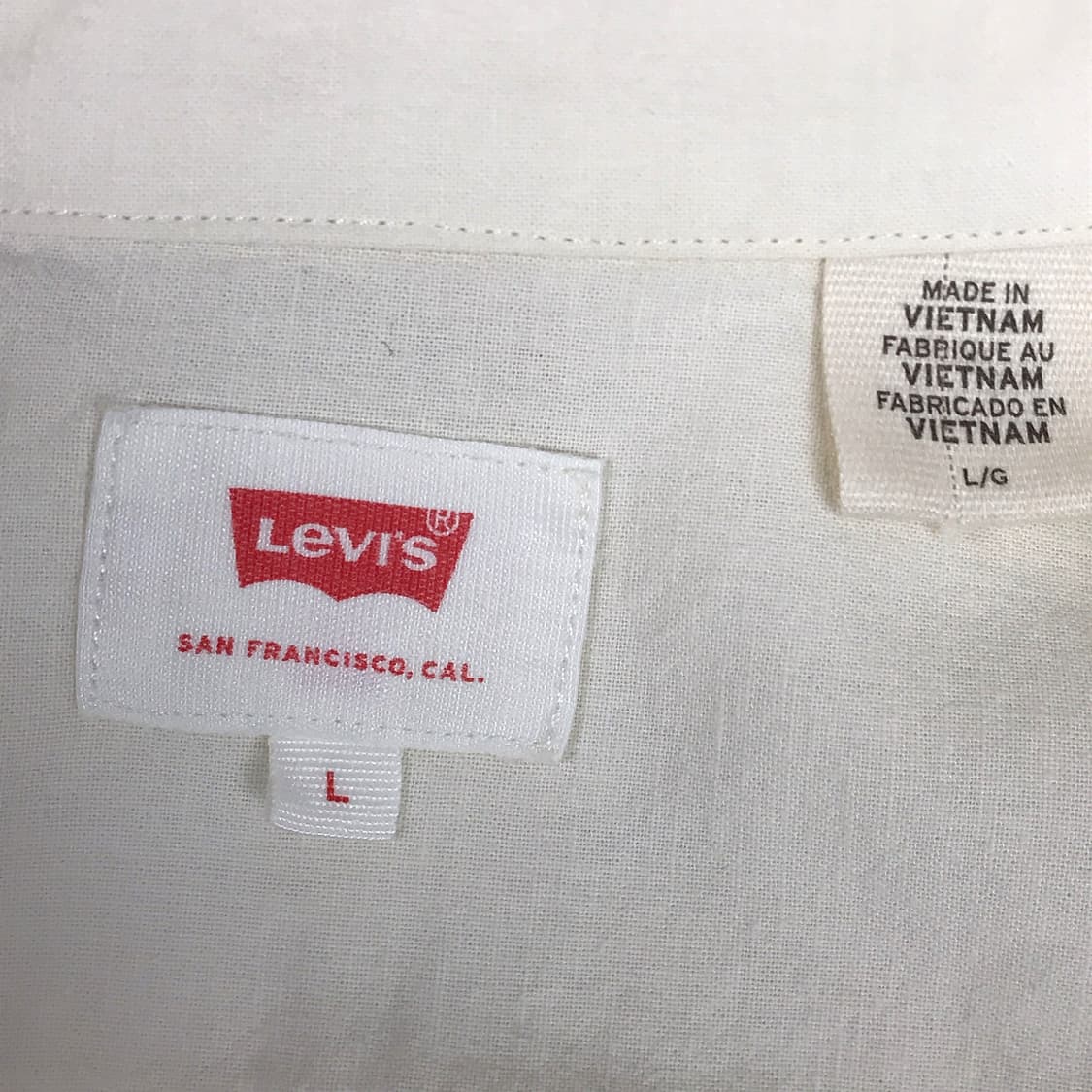 리바이스 Levi's 린넨 마 반팔 셔츠 남방 남성L 상품이미지7