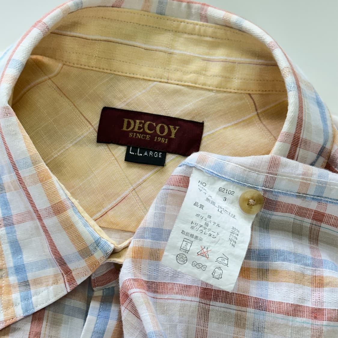 DECOY 반팔 체크 셔츠 상품이미지4