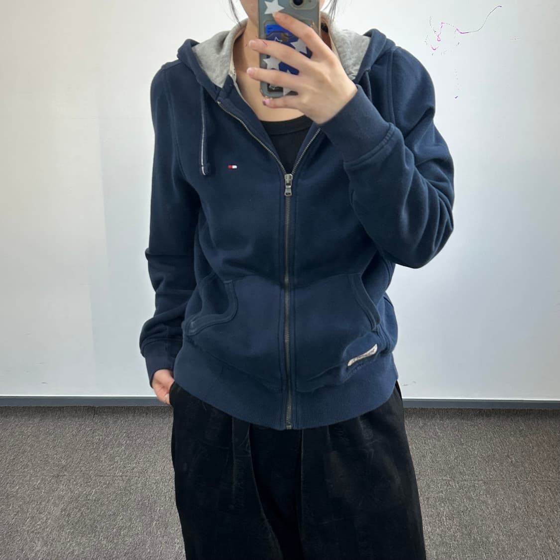 Tommy hilfiger 타미힐피거 네이비 후드집업 상품이미지1