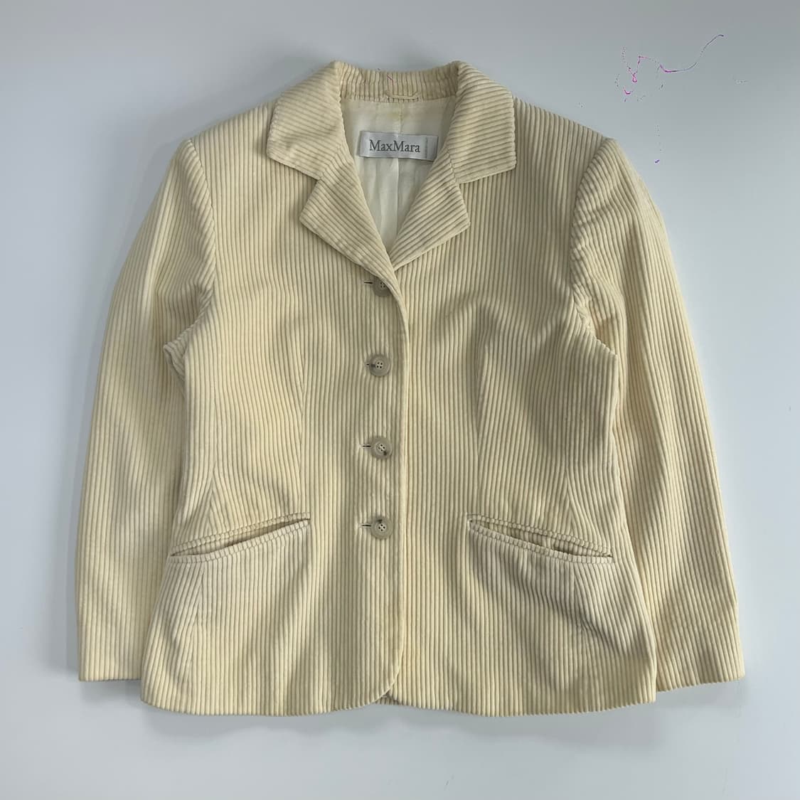 MaxMara 막스마라 코듀로이 아이보리 자켓 상품이미지3