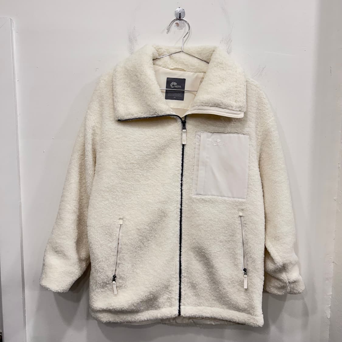 네파 하이넥 체스트포켓 양털 뽀글이 플리스 상품이미지2