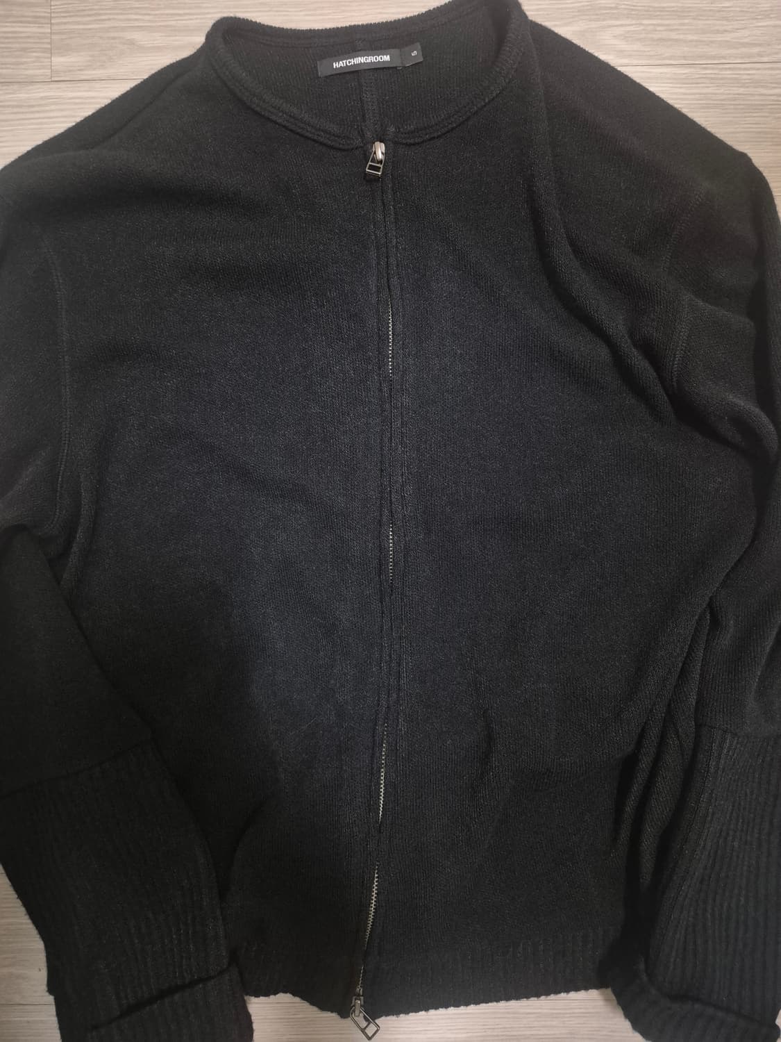 해칭룸 레이어 가디건 블랙 5사이즈 상품이미지3