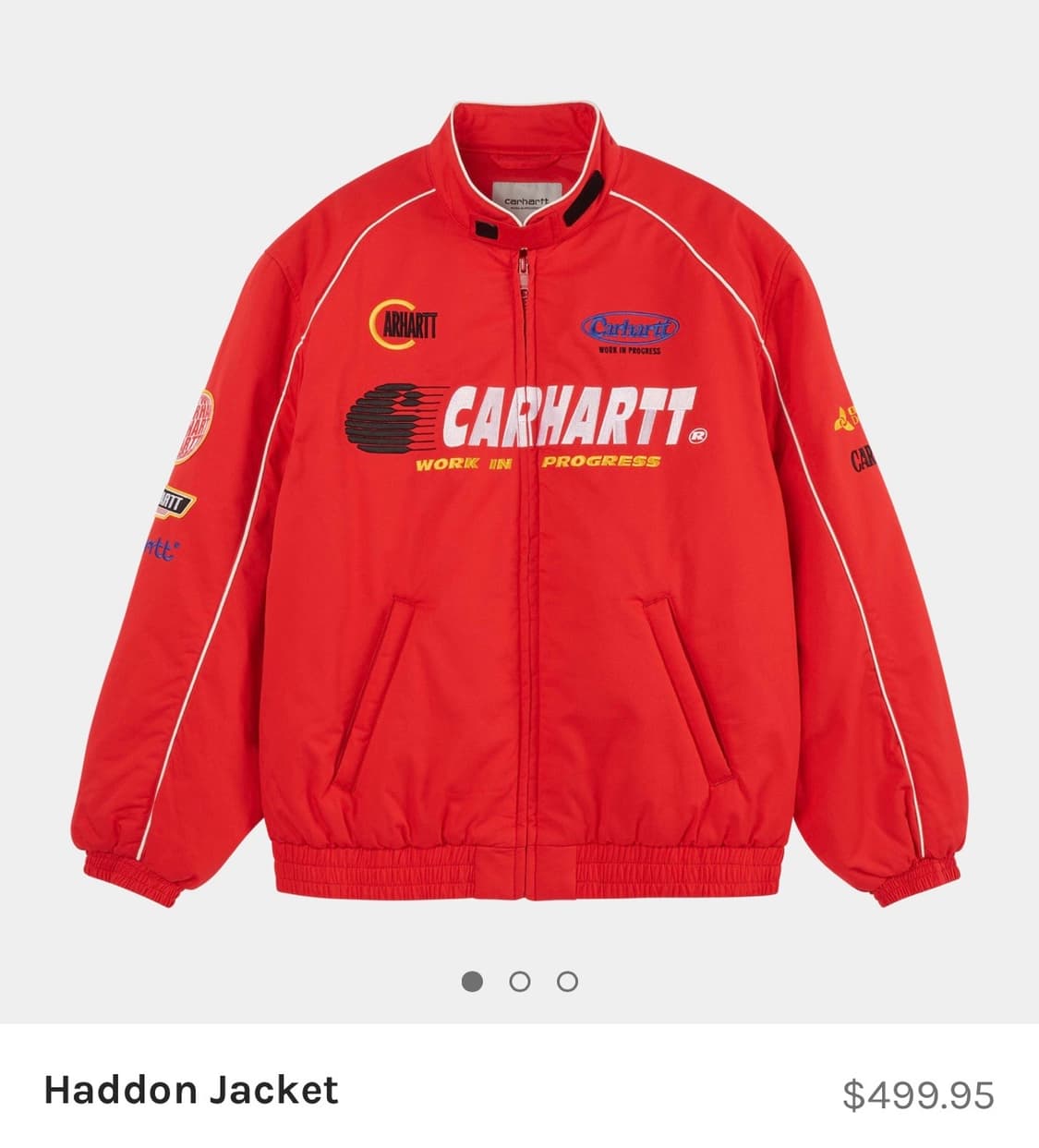 칼하트 한국 미발매 레이싱 자켓 상품이미지1