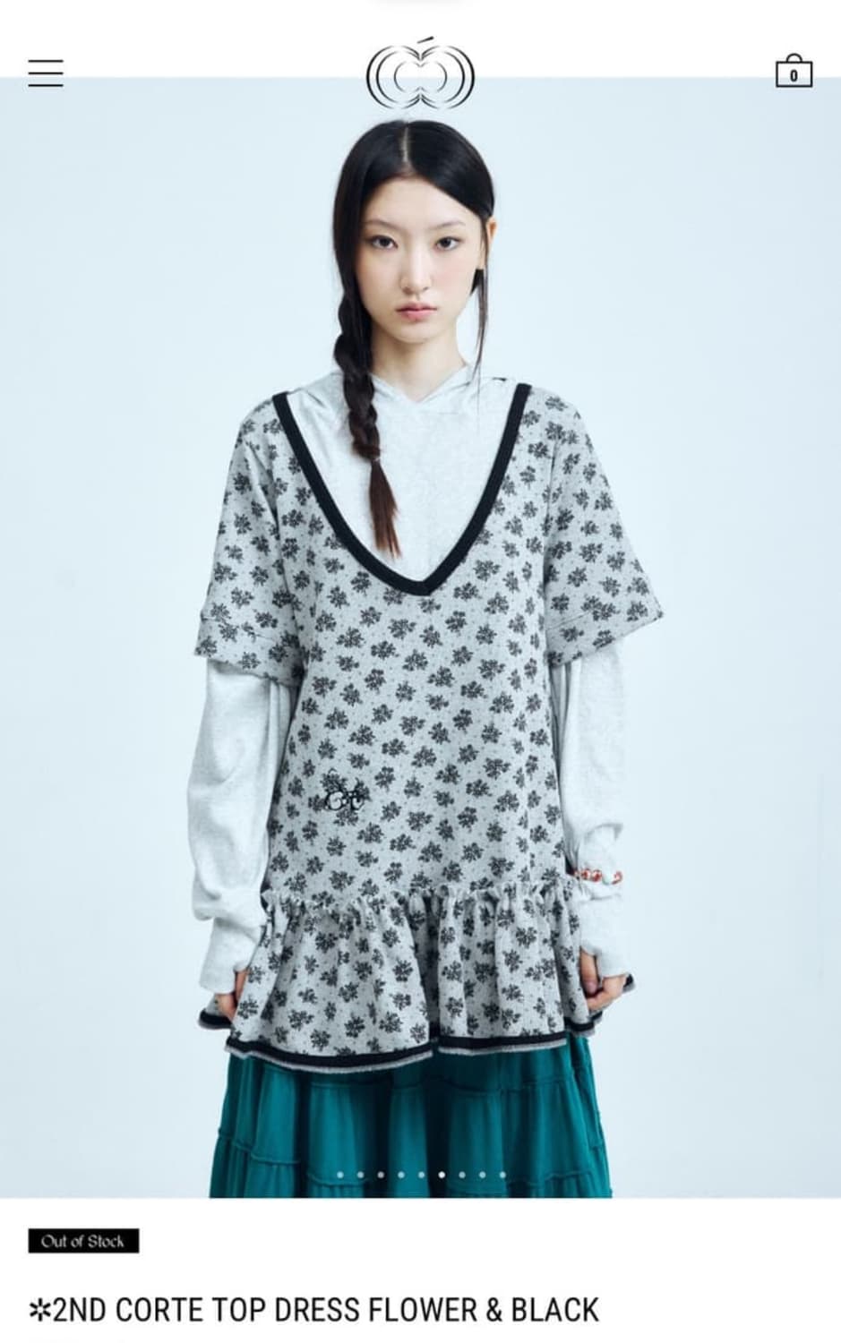 콜로신스 COLOCYNTH CORTE TOP DRESS FLOWER 상품이미지1