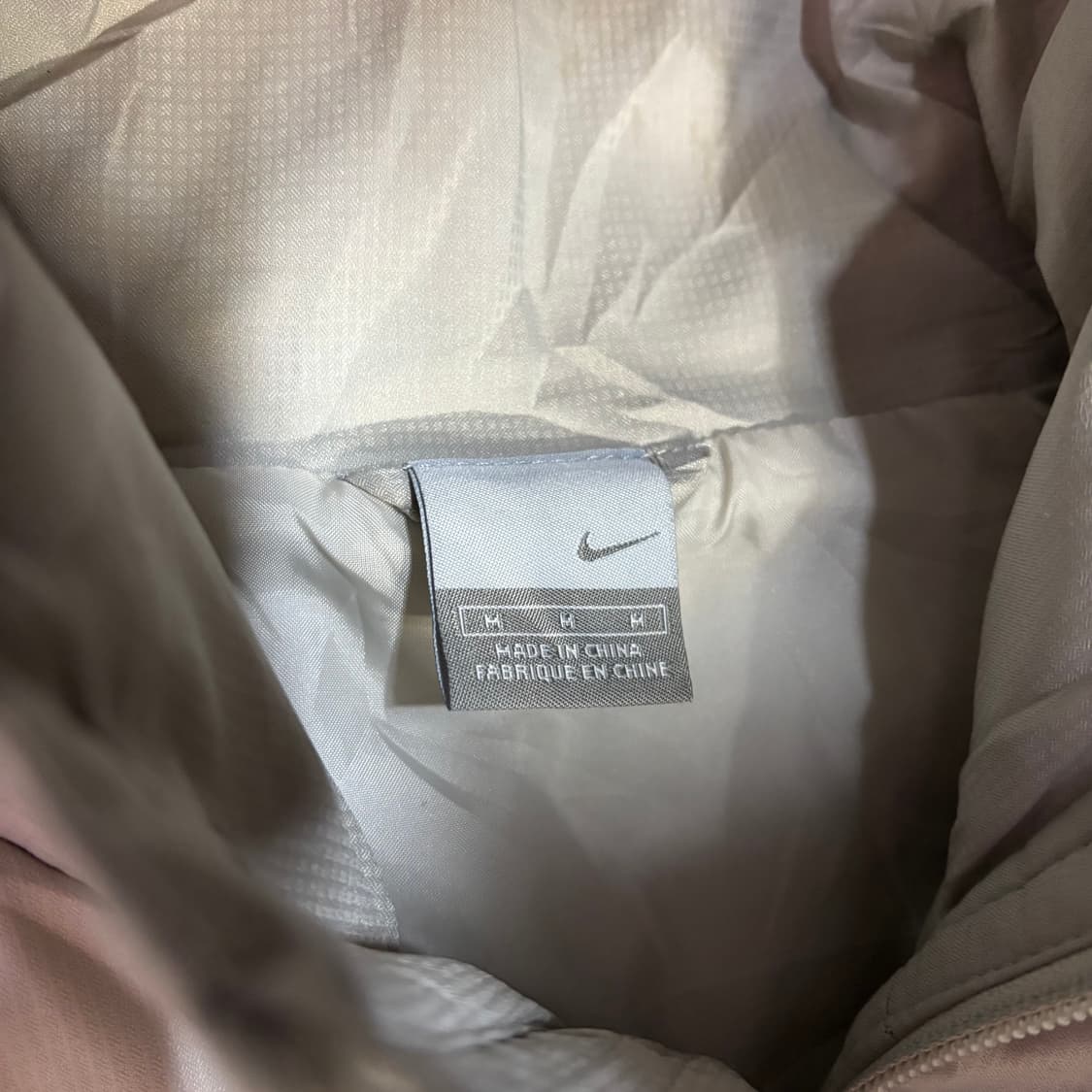00s 나이키 라이트 그레이 바람막이 올드스쿨 경량 패딩 점퍼 M 상품이미지3