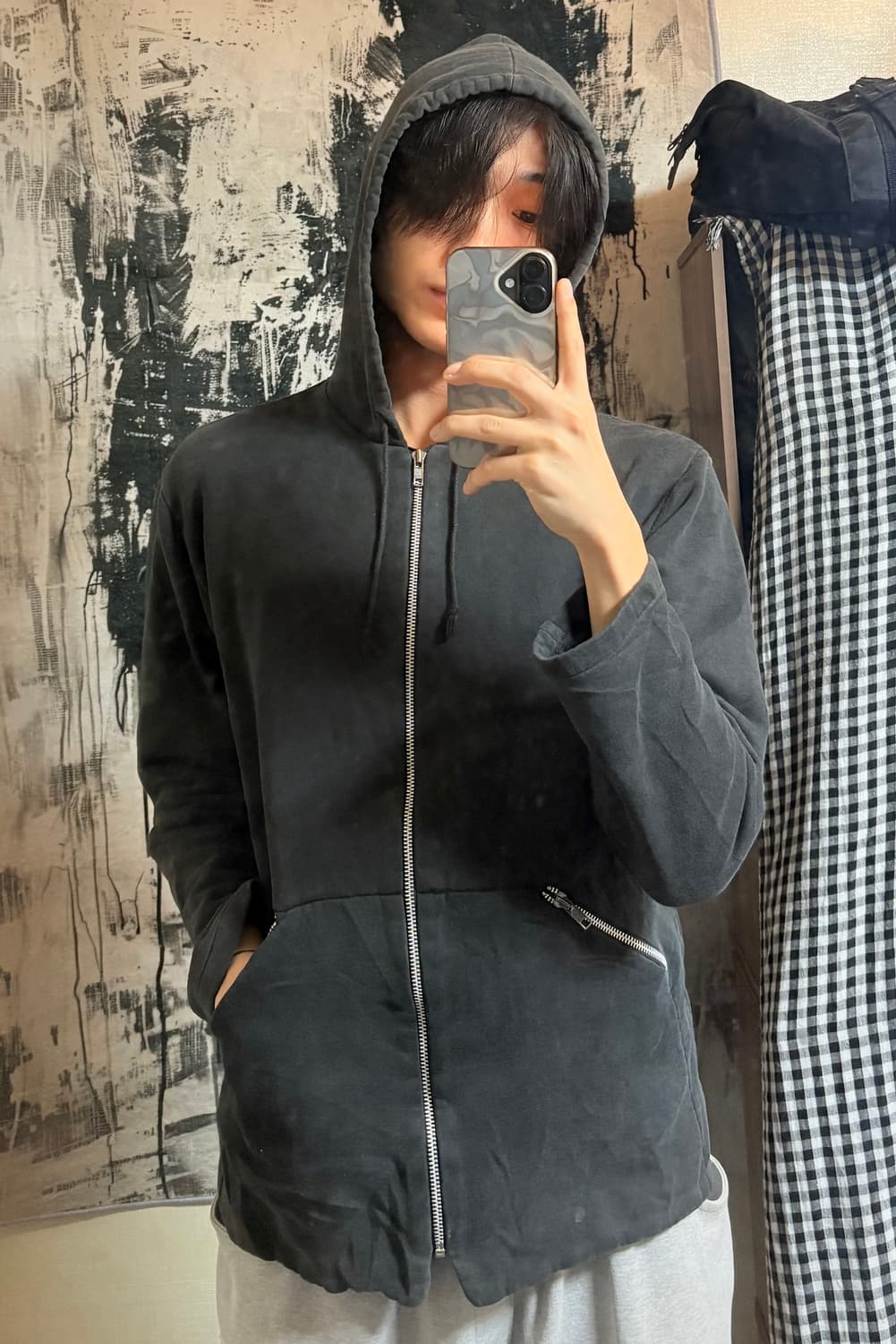 90’s Agnes b homme hoodie zip-up  상품이미지2