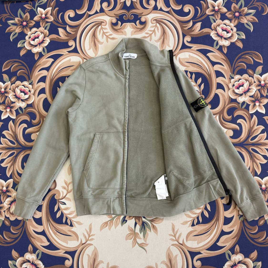 (M)스톤 아일랜드 STONE ISLAND 코튼 집업(올리브) 상품이미지3
