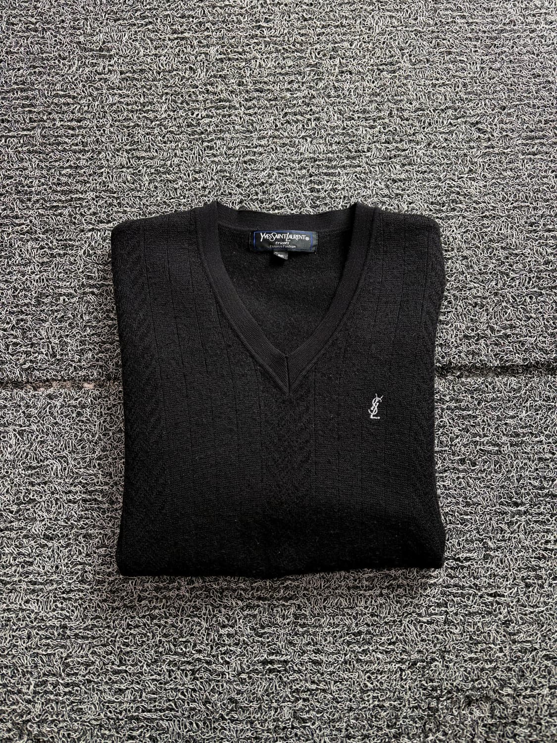 90s YSL 입생로랑 아카이브 케이블 니트 스웨터 2661 상품이미지1