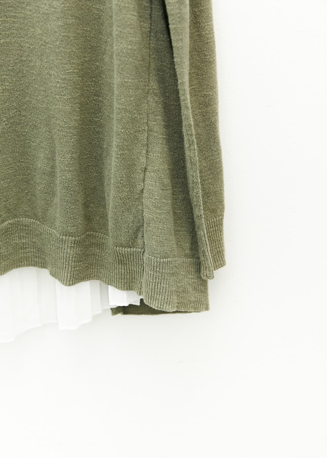 Back Slit Layered Knit Top 상품이미지3