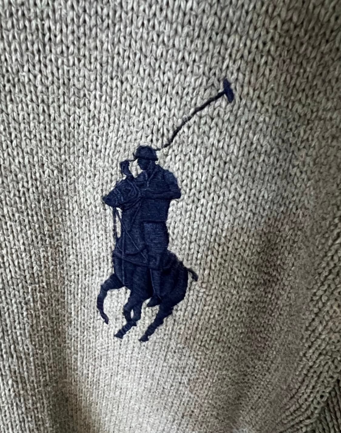 폴로 2way 투웨이 니트집업 그레이 xl 상품이미지3